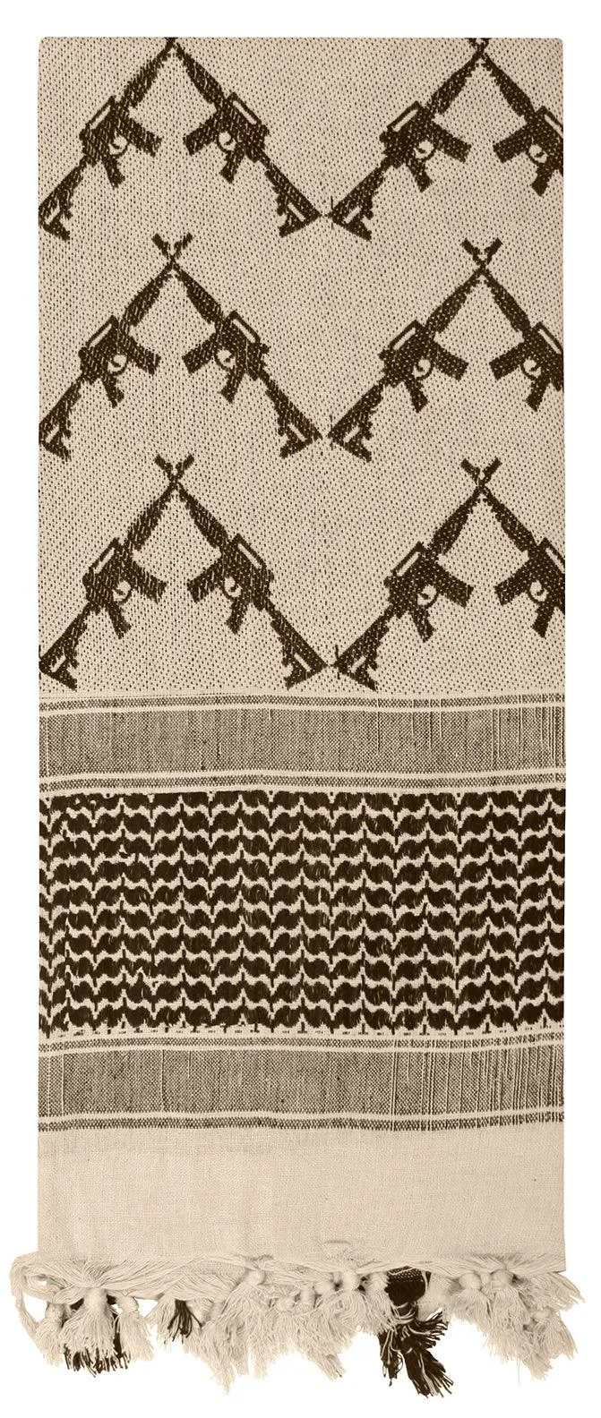 Crossed Rifles Shemagh Tactical Desert Keffiyeh Scarf