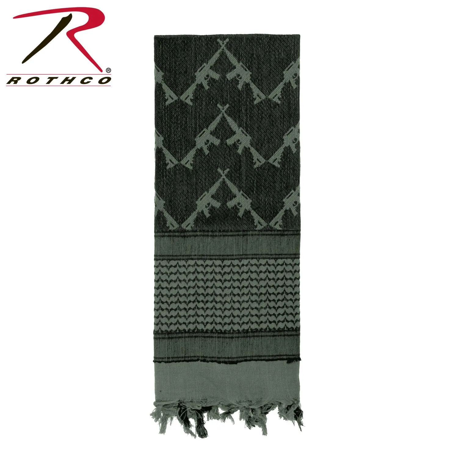 Crossed Rifles Shemagh Tactical Desert Keffiyeh Scarf