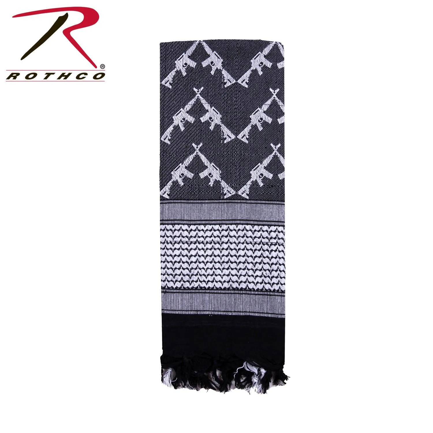 Crossed Rifles Shemagh Tactical Desert Keffiyeh Scarf