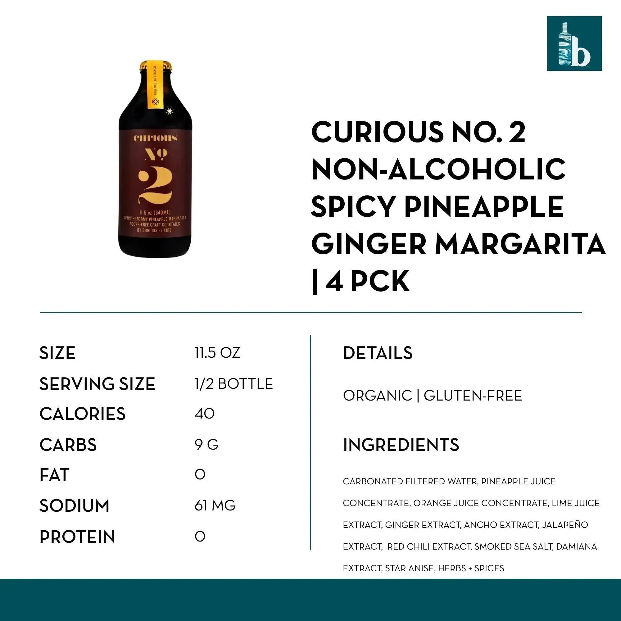 Curious Elixirs - No. 2 - Non-Alcoholic Spicy Pineapple Ginger