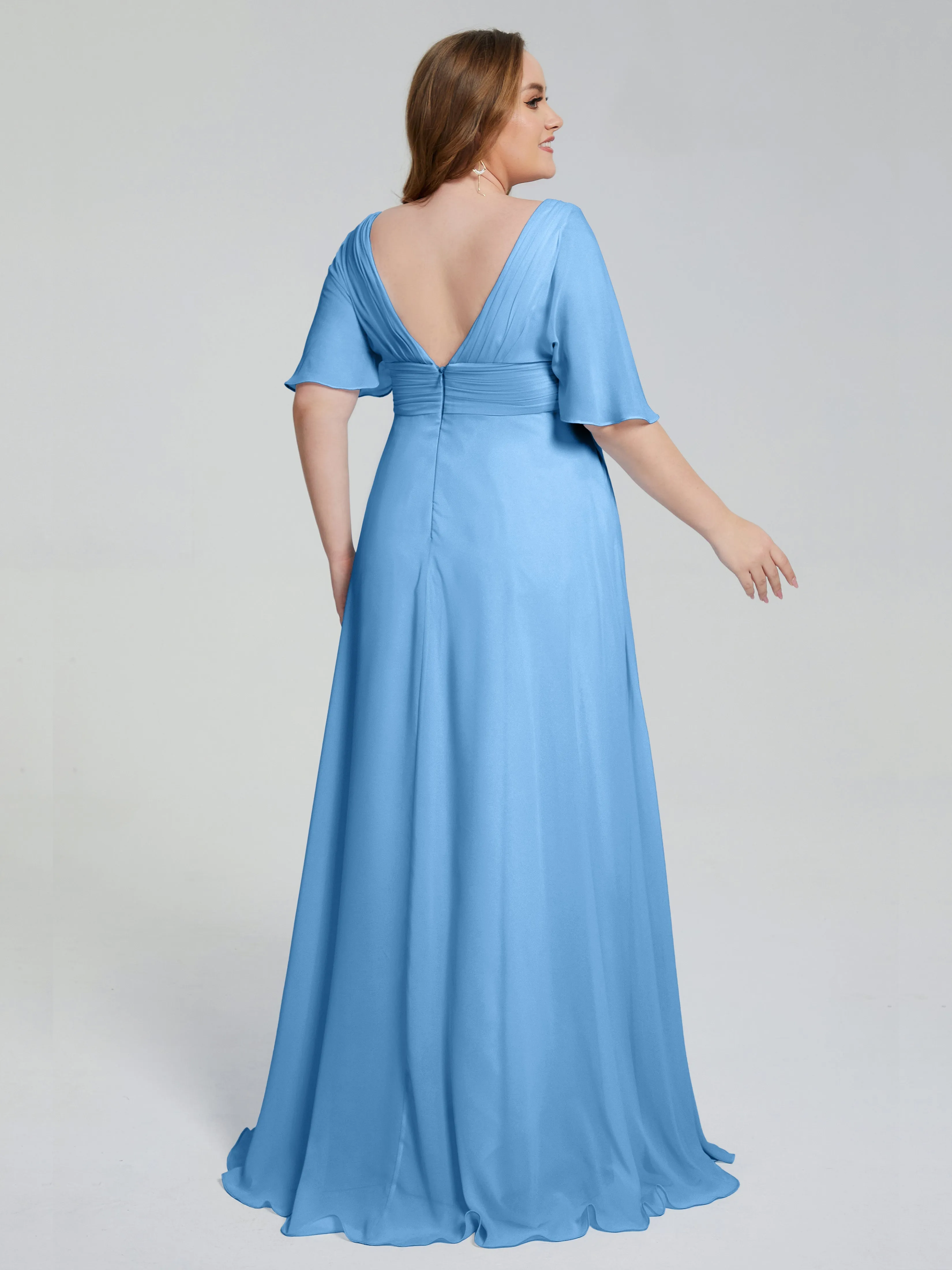 Daniela Elegant Short Sleeves Mother of the Bride Dresses With Pockets