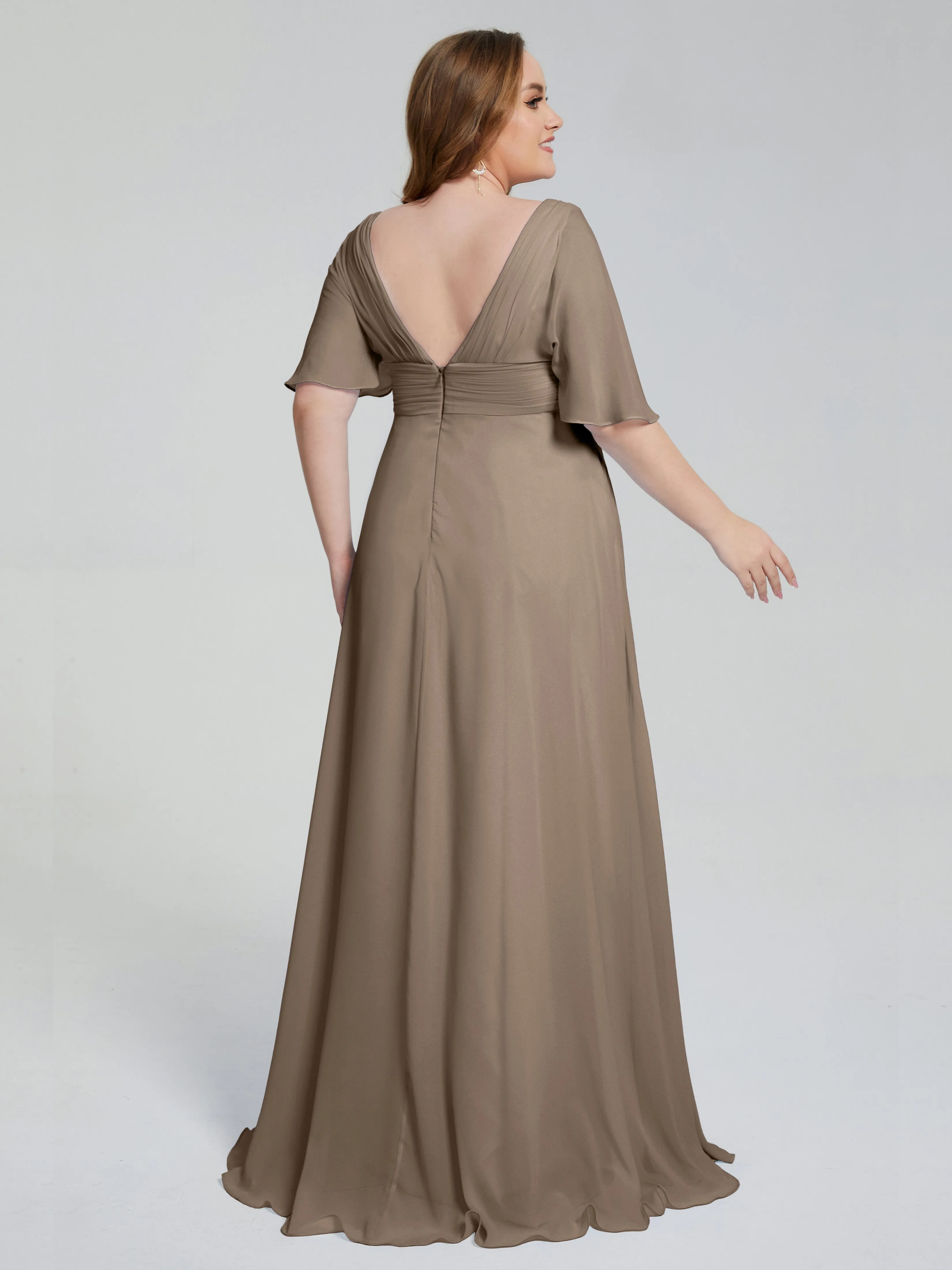 Daniela Elegant Short Sleeves Mother of the Bride Dresses With Pockets