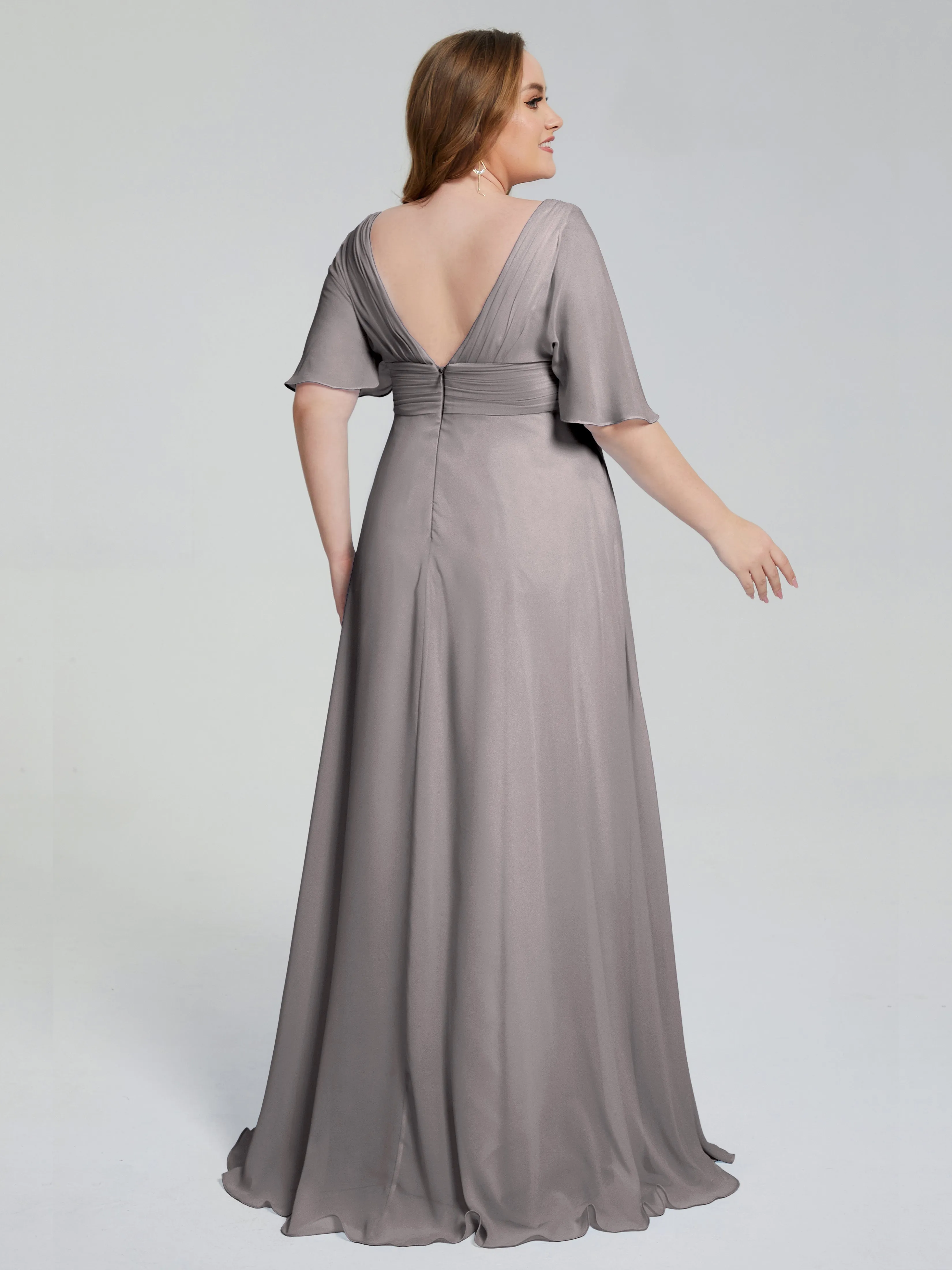 Daniela Elegant Short Sleeves Mother of the Bride Dresses With Pockets