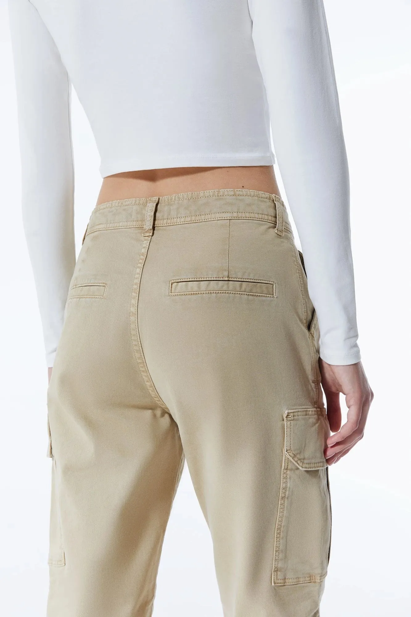 Daphne -  Cargo Pant-Sand - L30