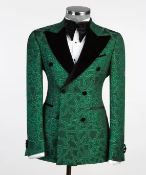 Designer Dark Green Tuxedo Wedding