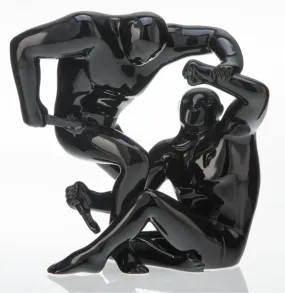 Destroying The Weak Black Glazed Porcelain Sculpture by Cleon Peterson x Case Studyo