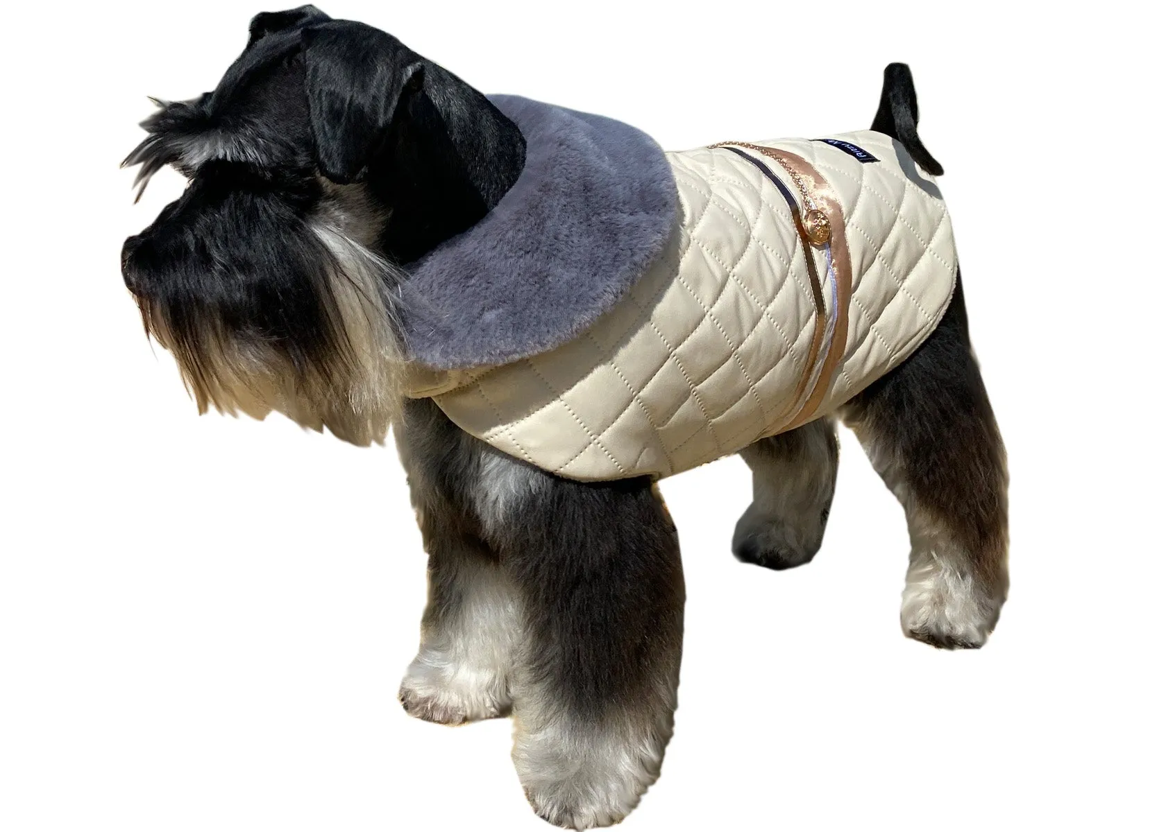 Dog Coat - The Ritz Collection Cream Delight - Lux Pets