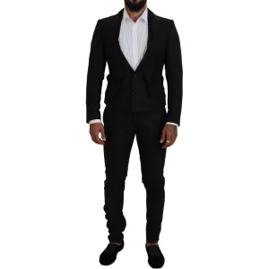 Dolce & Gabbana Elegant Black Martini Suit for the Modern Man