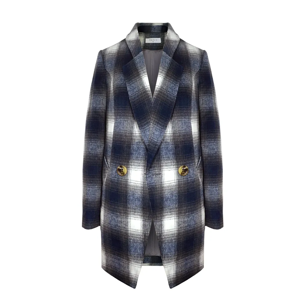 Double Breast Tartan Jacket