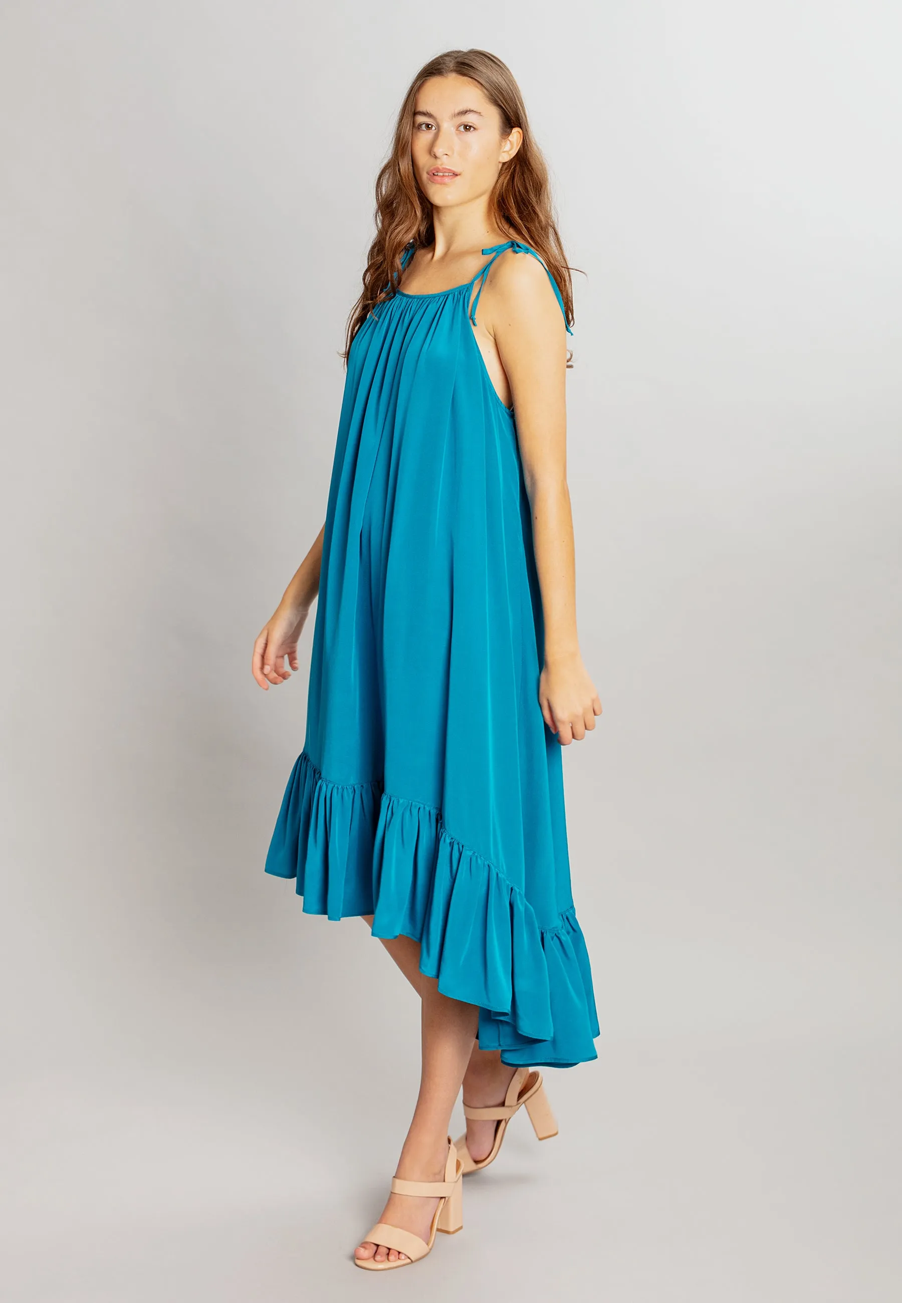 Ella Dress Teal Blue