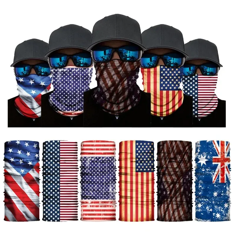 Flag Neck Gaiter Face Bandana