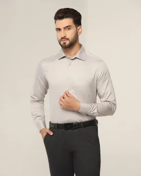 Formal Grey Solid Shirt - Spy