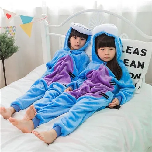 Funny Stitch One-Piece Animal Carnival Cosplay Suits For Kids