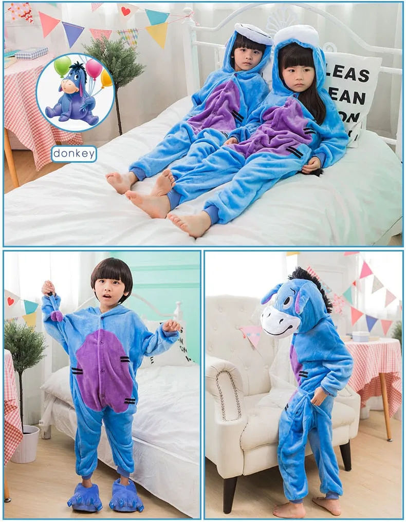 Funny Stitch One-Piece Animal Carnival Cosplay Suits For Kids