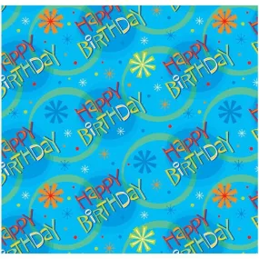 Gift Wrap Roll Stellar Birthday