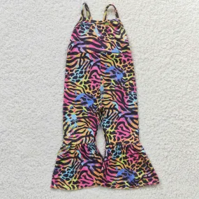 girls colorful leopard jumpsuit SR0232