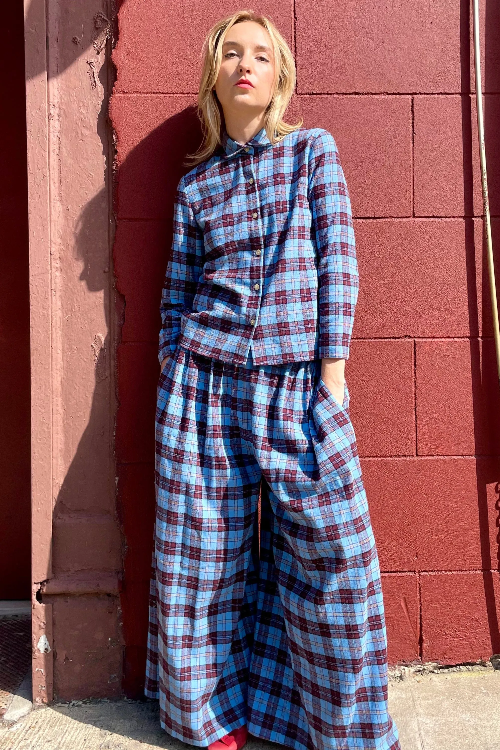 Gretchen Pant in Seaside Flannel