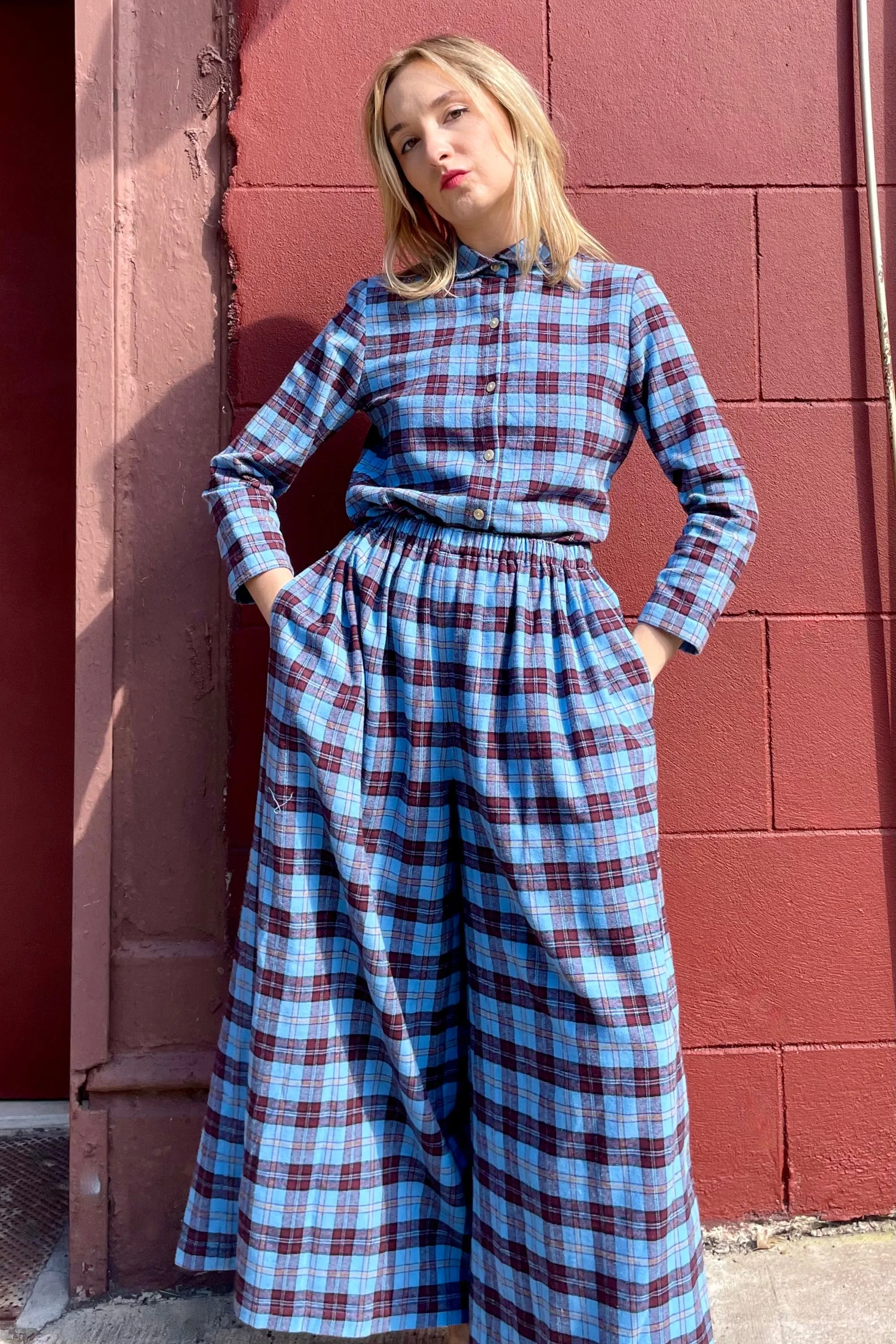 Gretchen Pant in Seaside Flannel