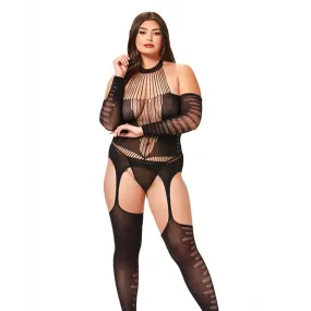 Halter Body Stocking Jumpsuit Qn