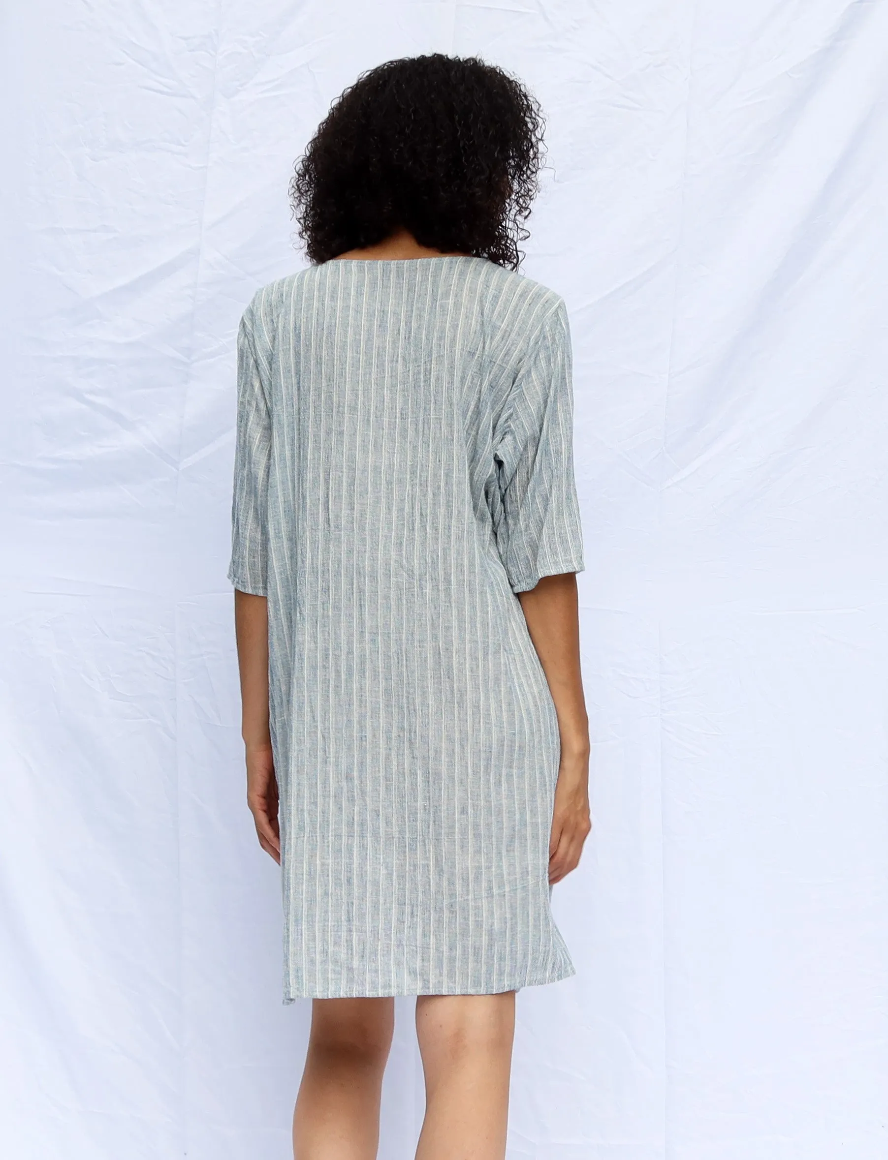 Handwoven - Wrap Origami Short Dress