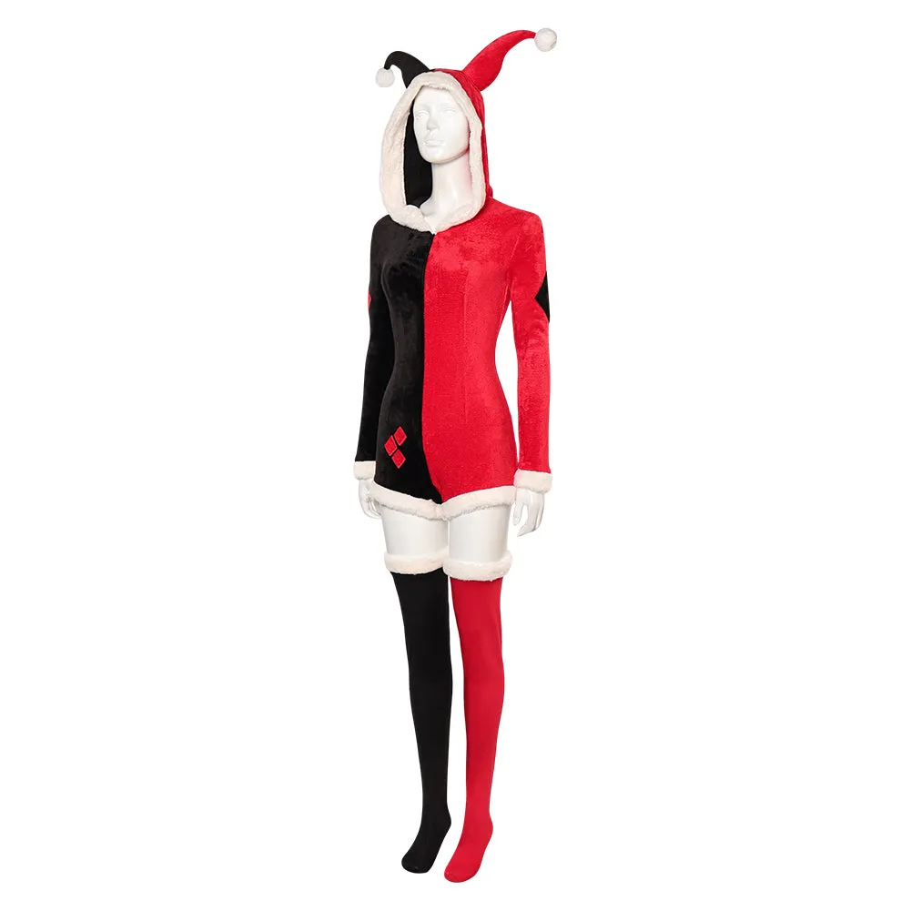 Harley Quinn Christmas Original Design Pajamas Halloween Party Carnival Cosplay Costume