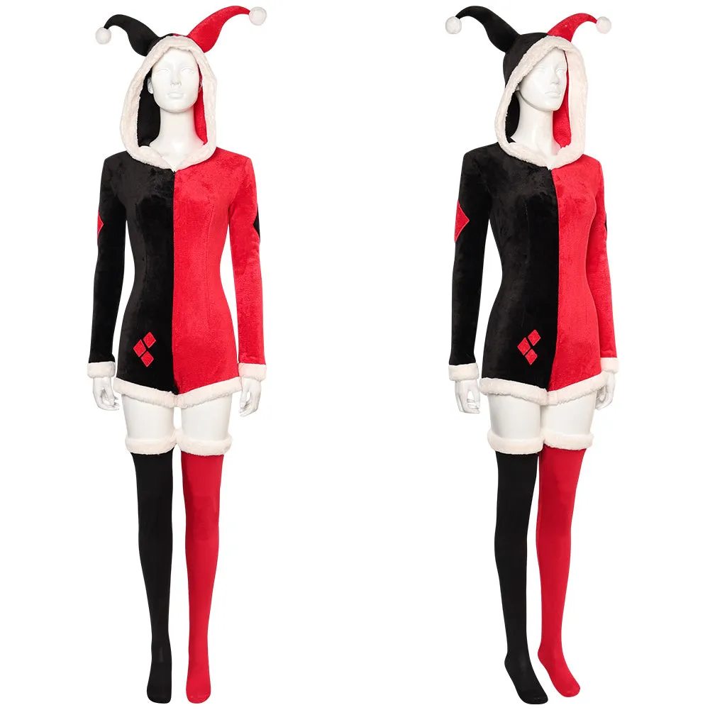 Harley Quinn Christmas Original Design Pajamas Halloween Party Carnival Cosplay Costume