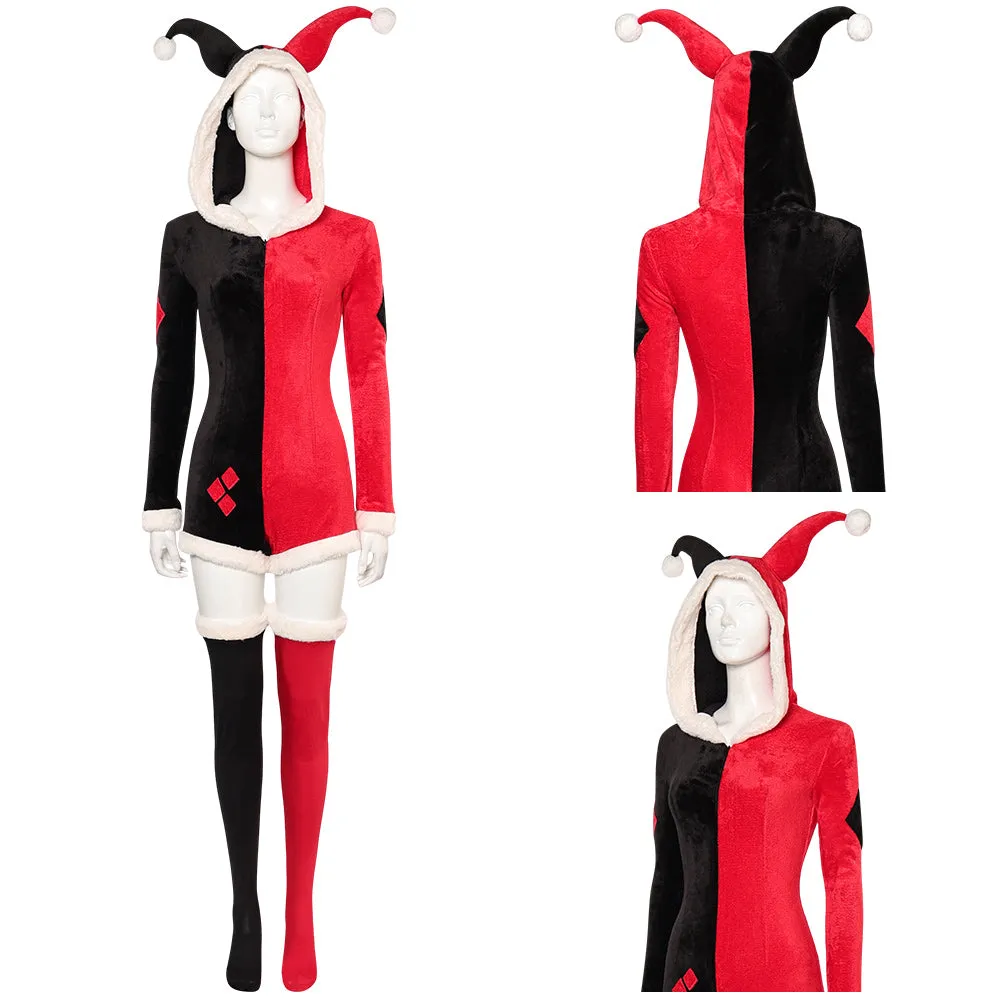 Harley Quinn Christmas Original Design Pajamas Halloween Party Carnival Cosplay Costume