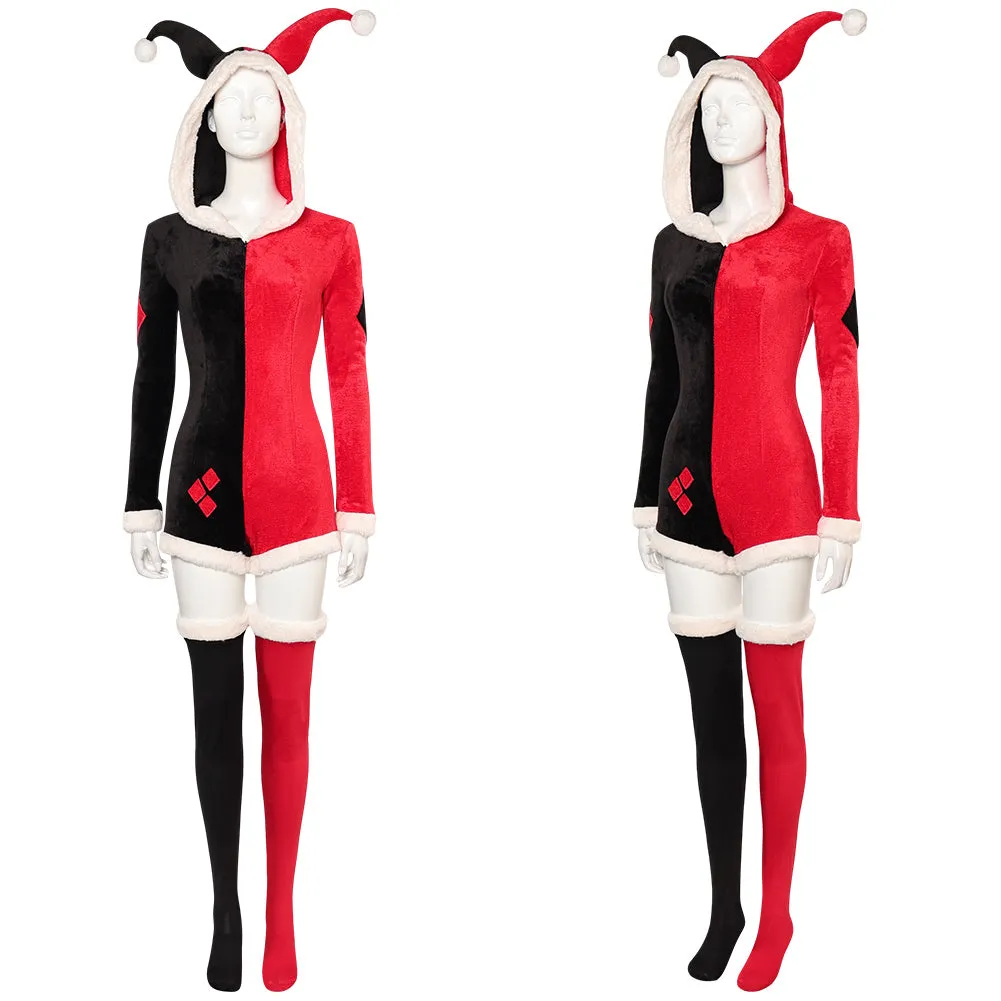 Harley Quinn Christmas Original Design Pajamas Halloween Party Carnival Cosplay Costume