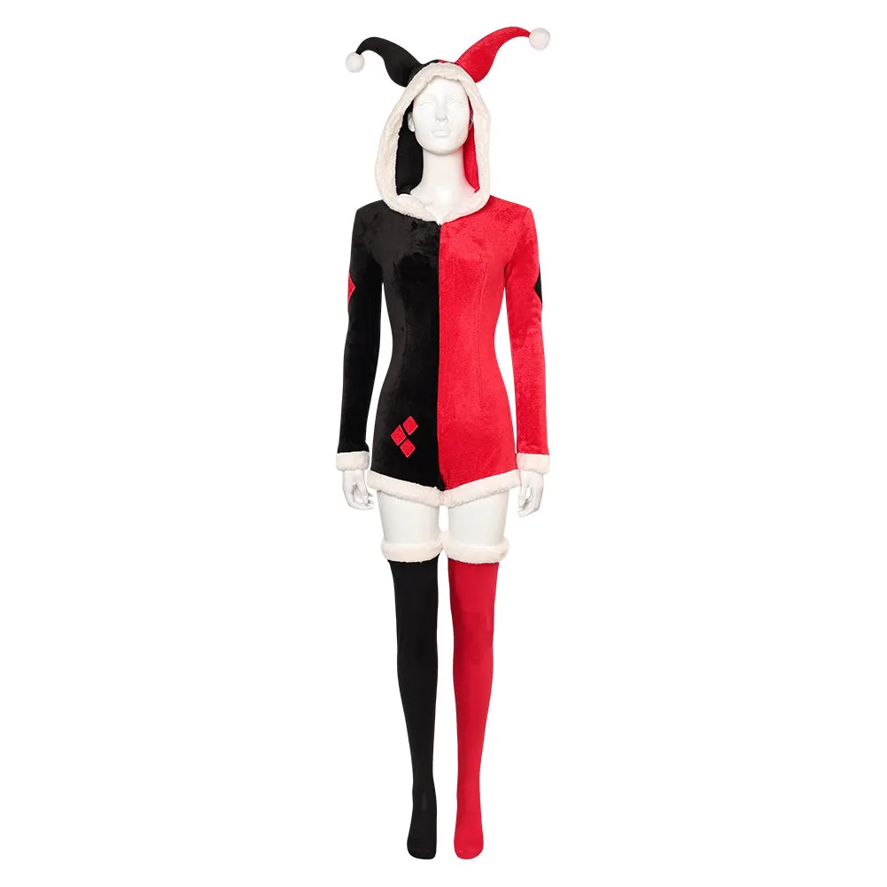 Harley Quinn Christmas Original Design Pajamas Halloween Party Carnival Cosplay Costume