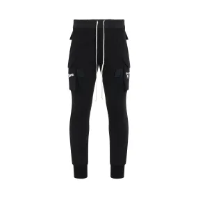 Heavy Jersey Mastodon Cargo Pants in Black