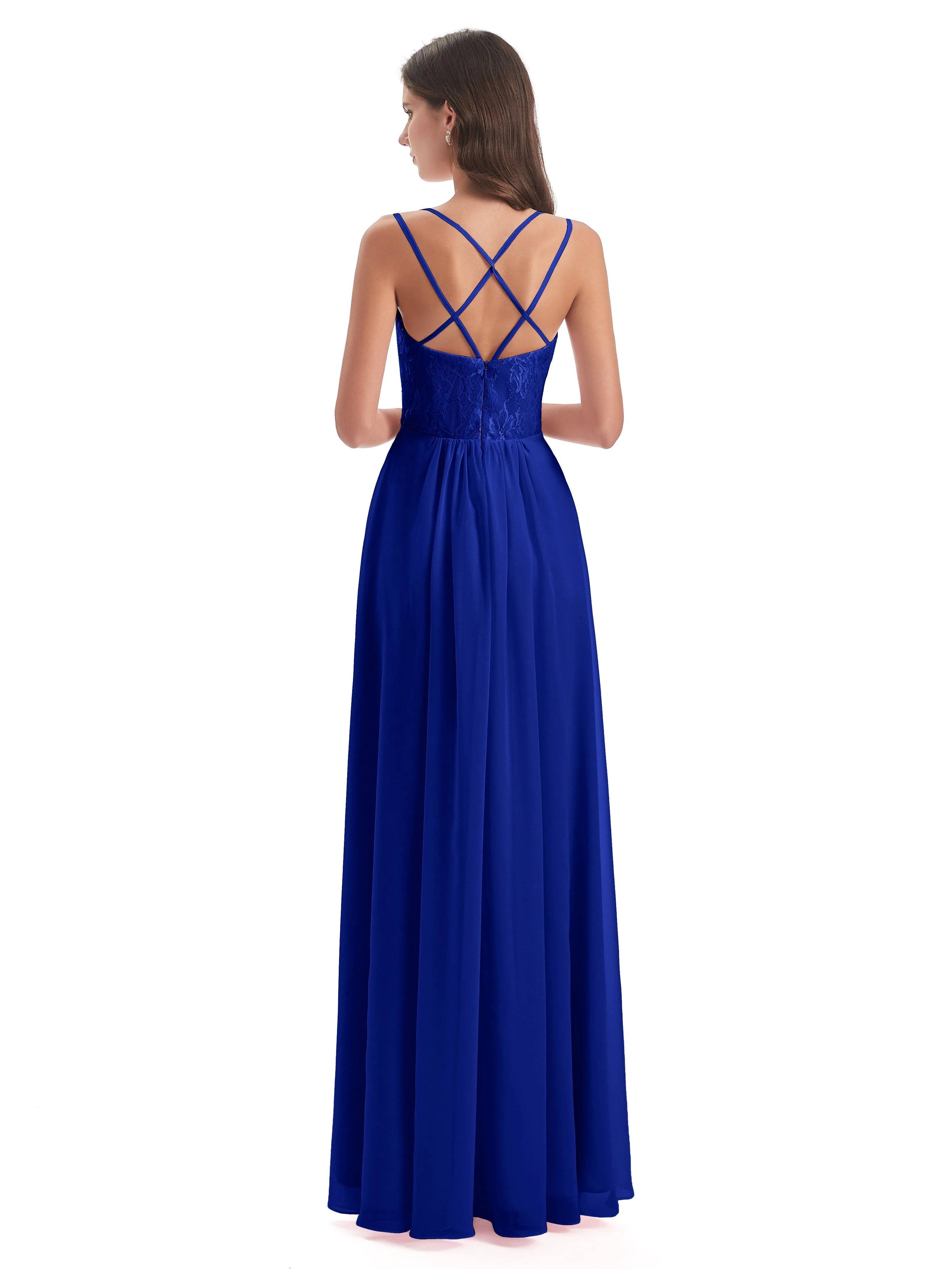 Heidi Elegant Spaghetti Straps Long Bridesmaid Dresses