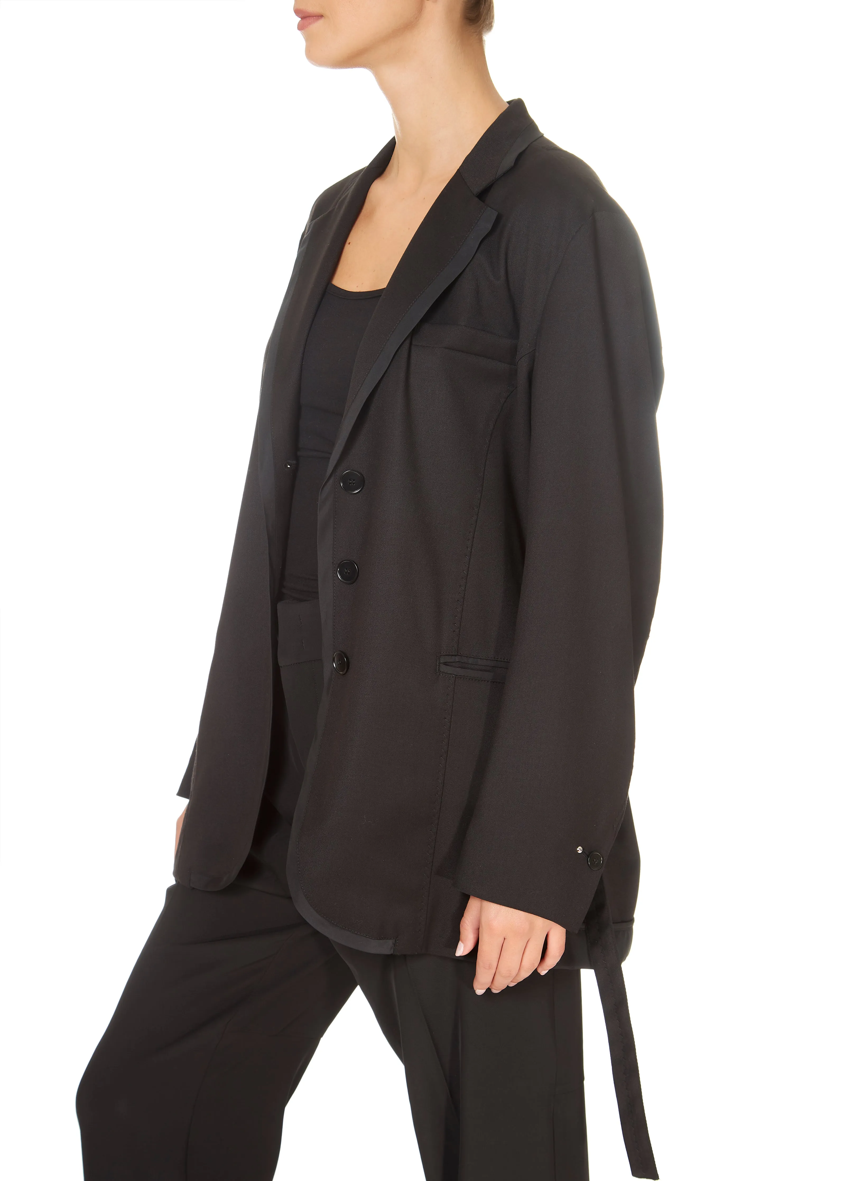 High Talent Belted Blazer Black