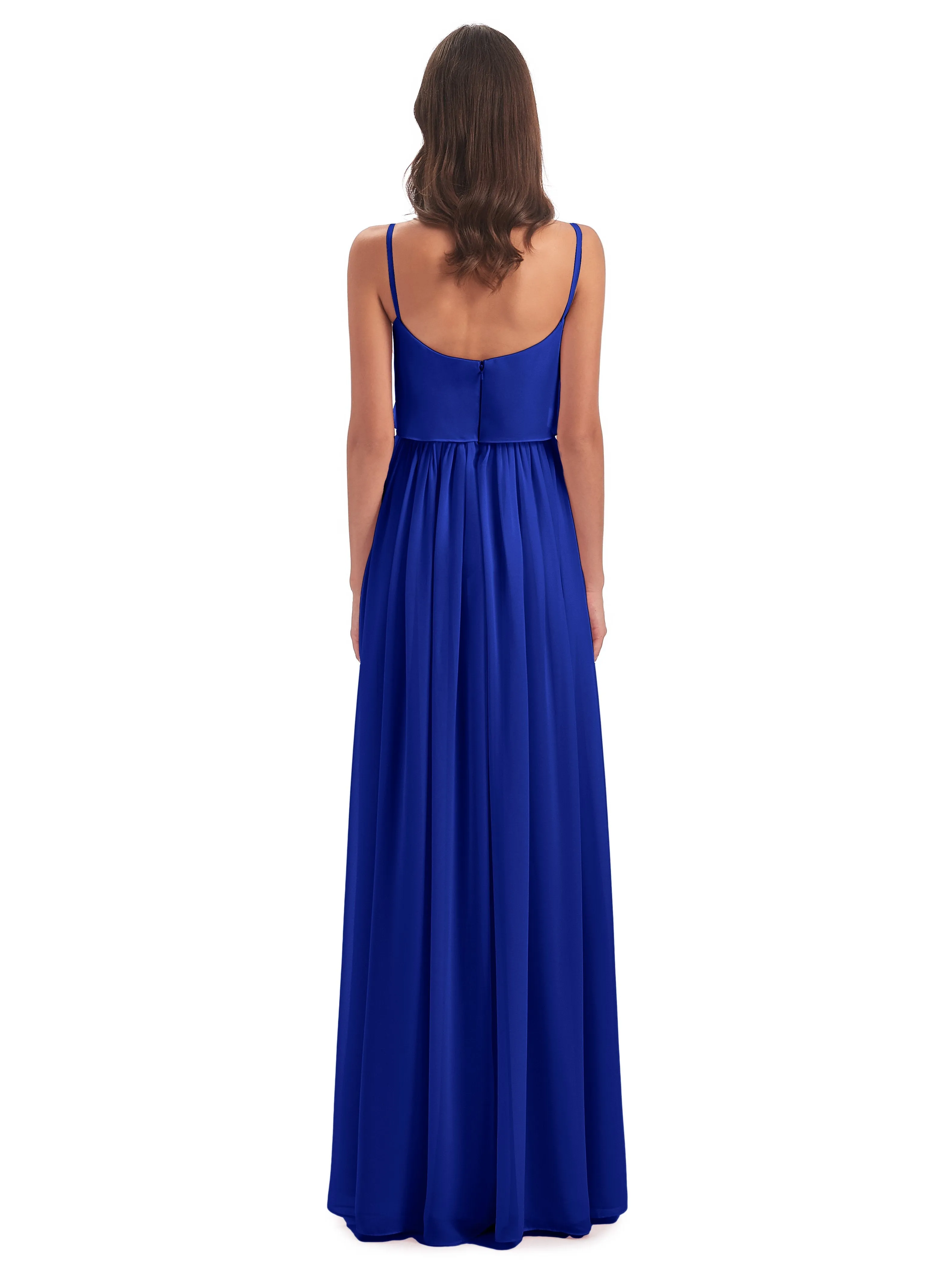 Holly A-line Long Best Chiffon Bridesmaid Dresses