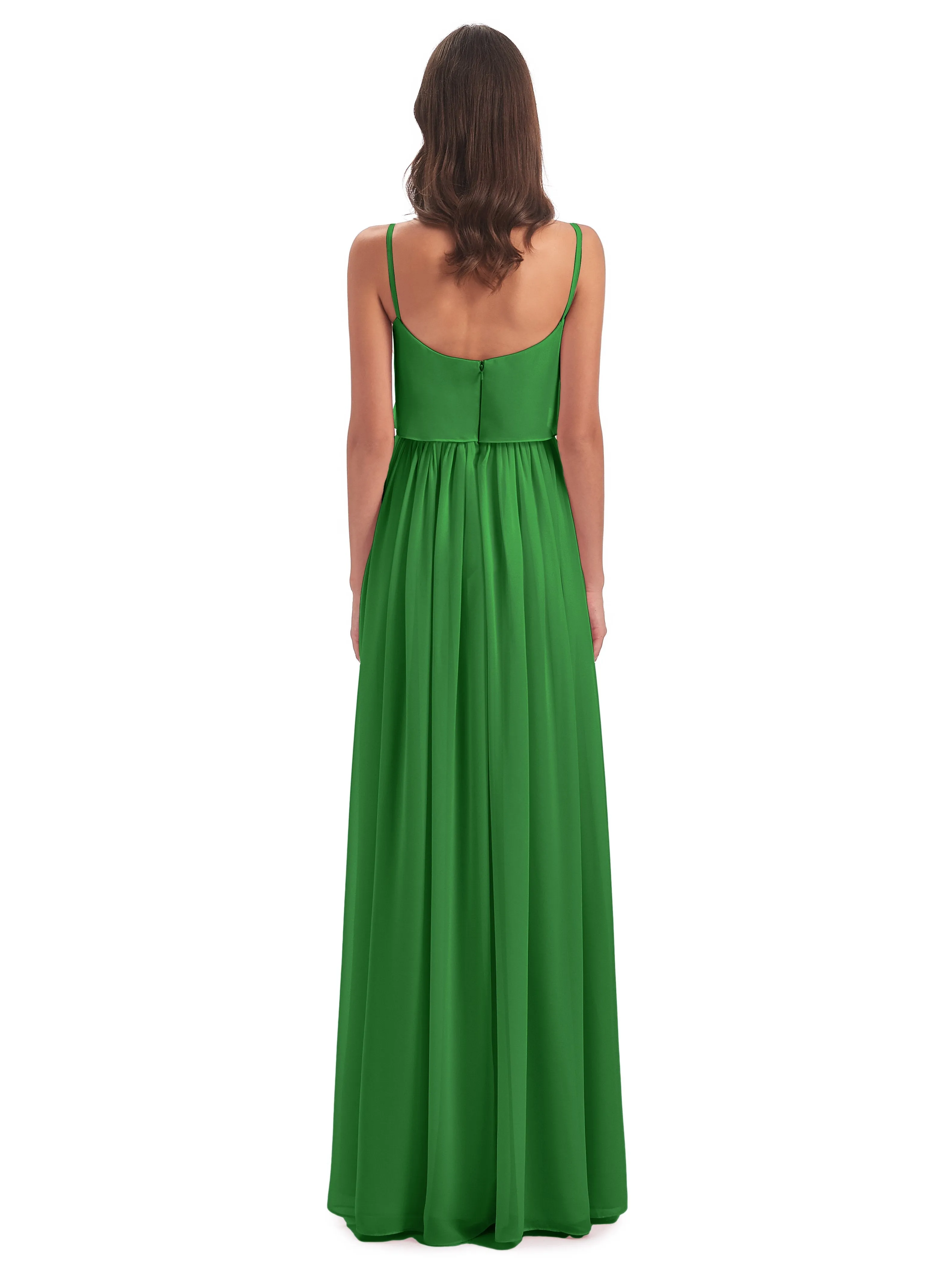 Holly A-line Long Best Chiffon Bridesmaid Dresses