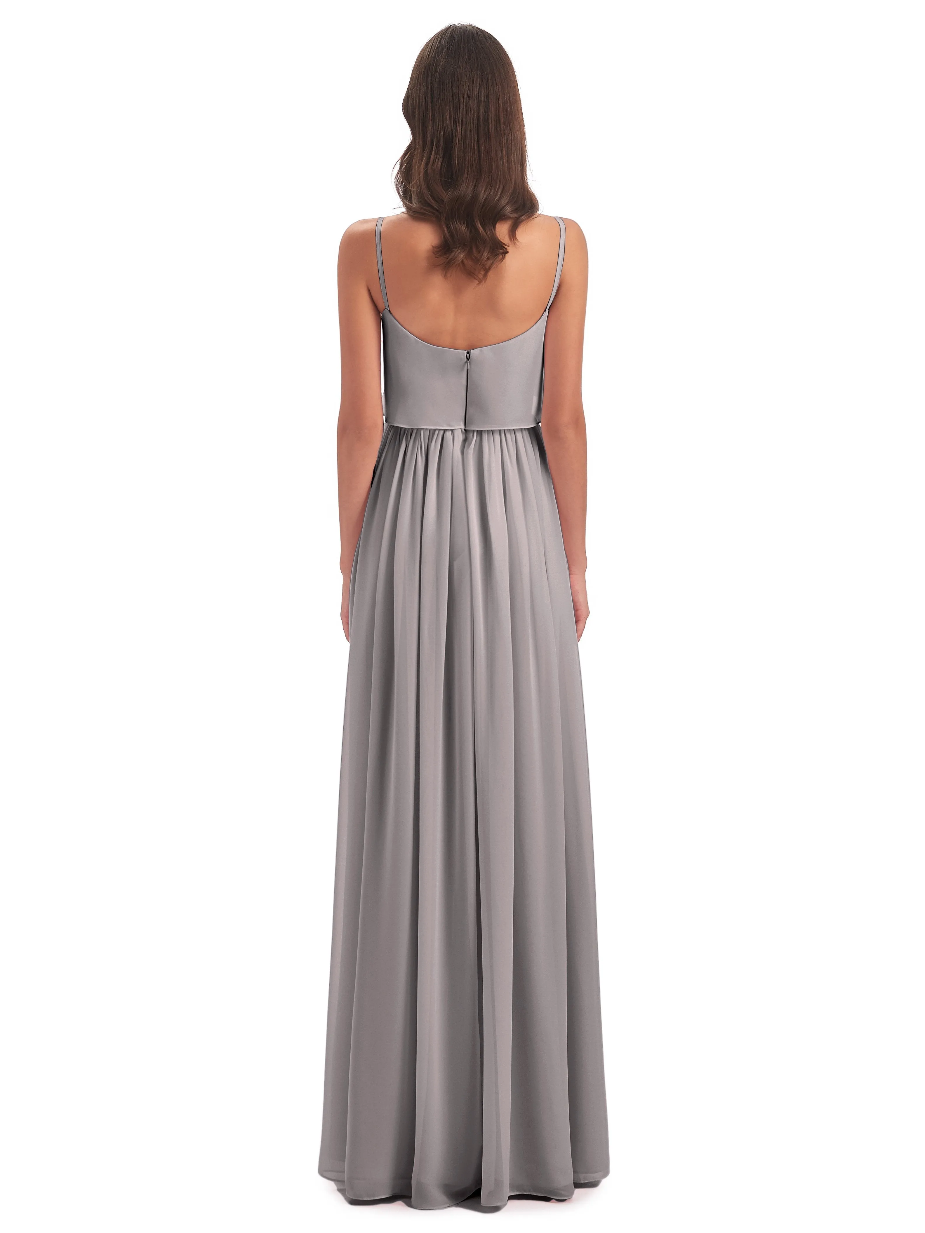 Holly A-line Long Best Chiffon Bridesmaid Dresses