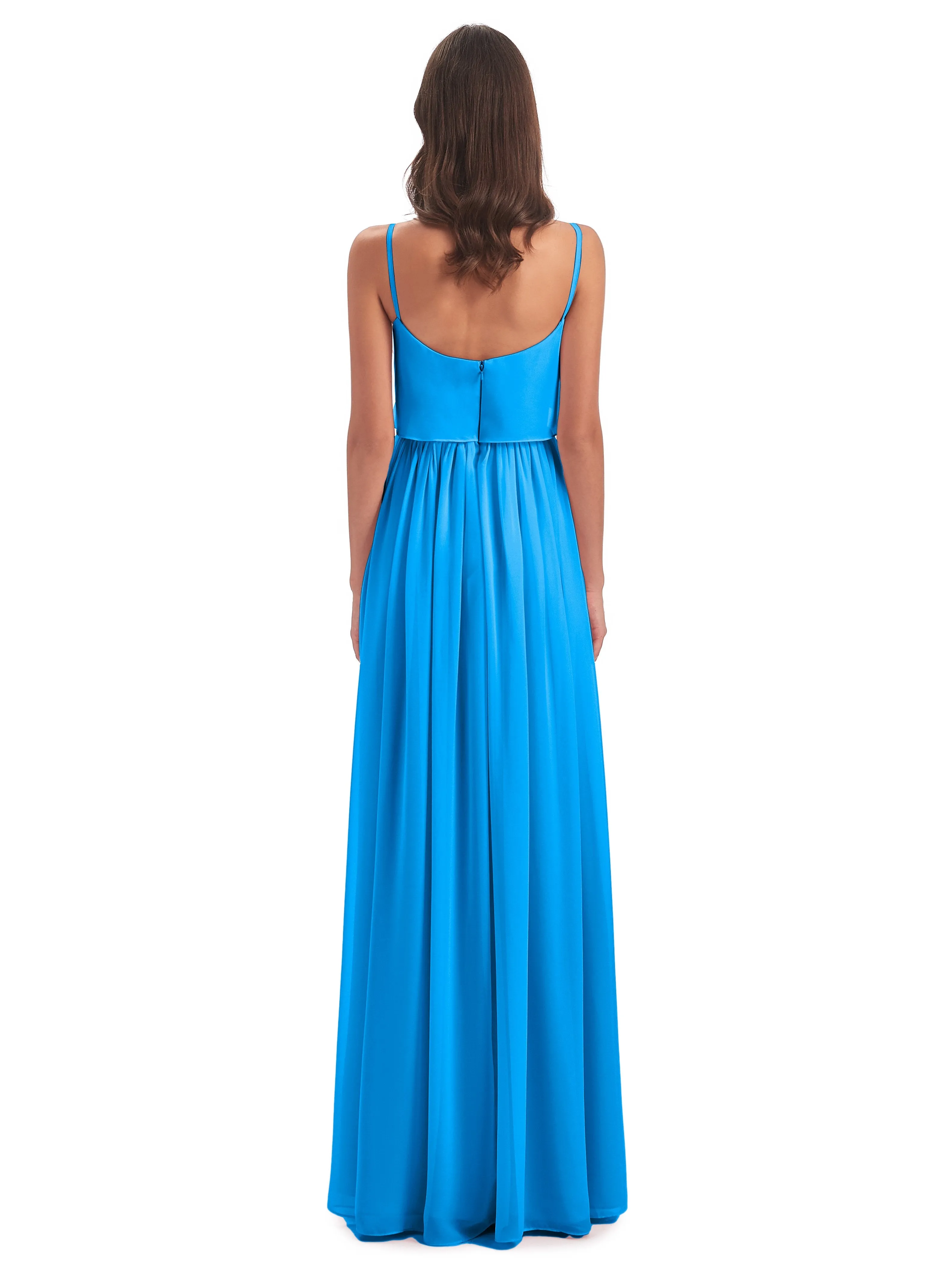 Holly A-line Long Best Chiffon Bridesmaid Dresses