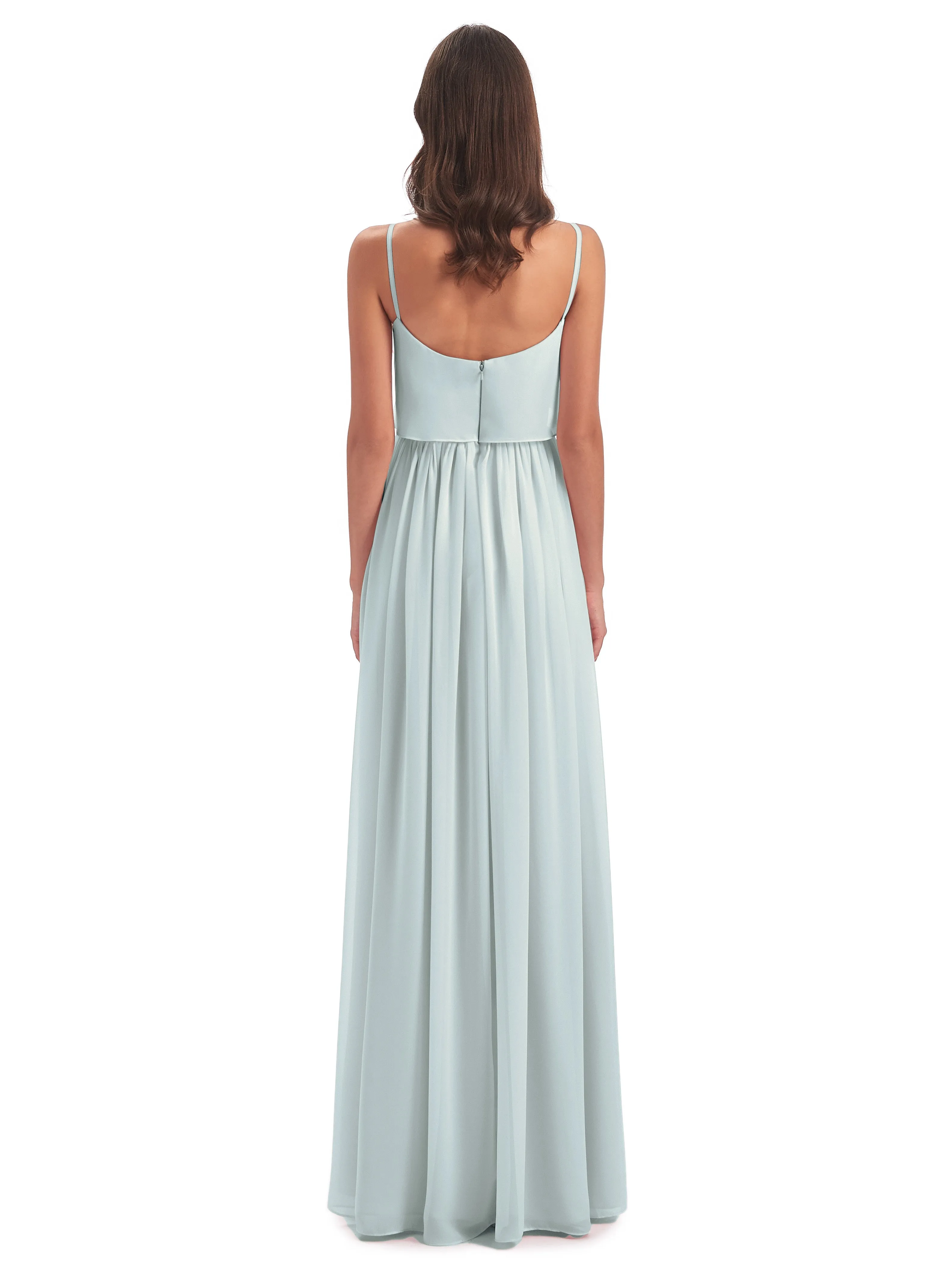 Holly A-line Long Best Chiffon Bridesmaid Dresses