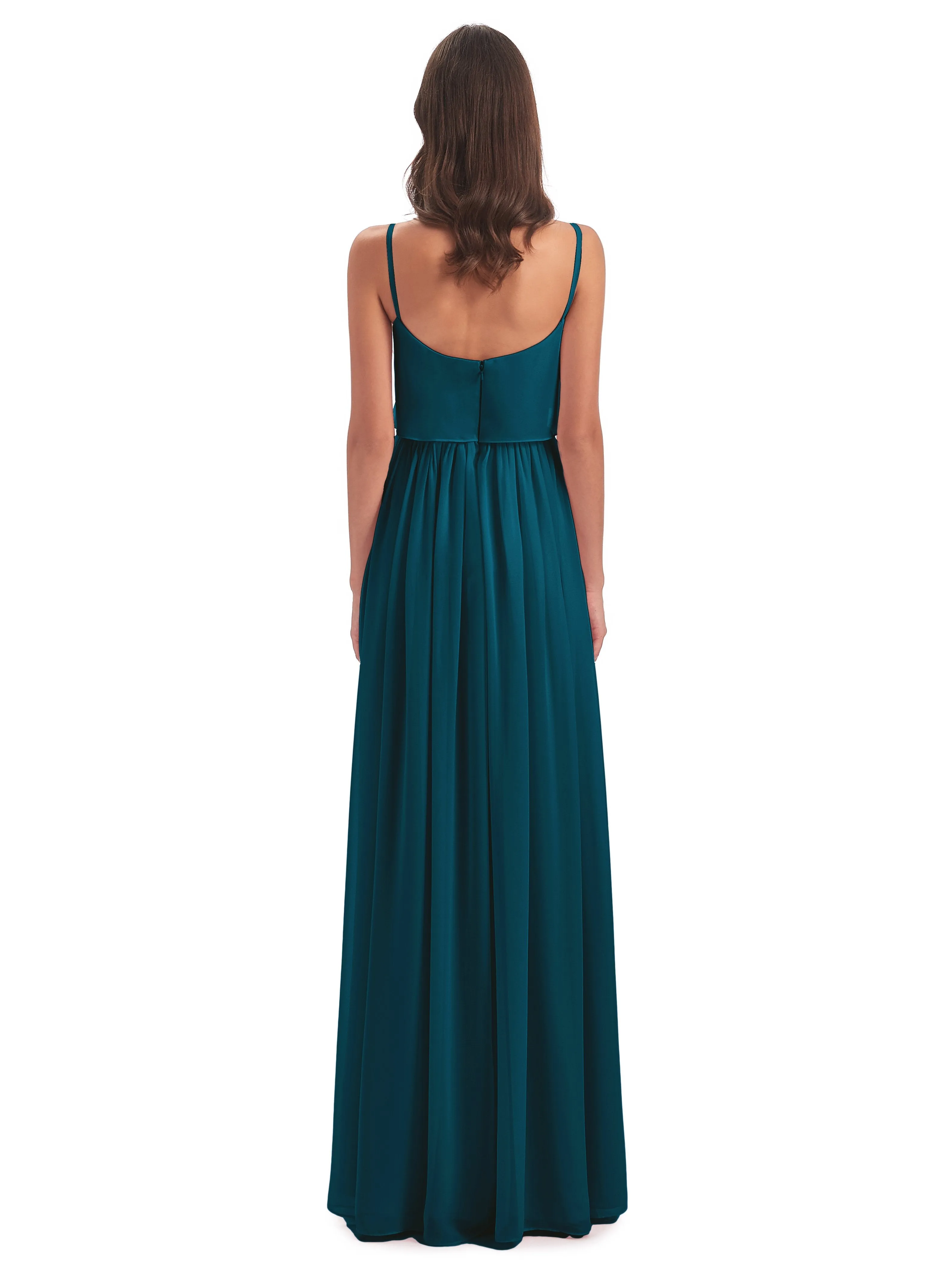 Holly A-line Long Best Chiffon Bridesmaid Dresses