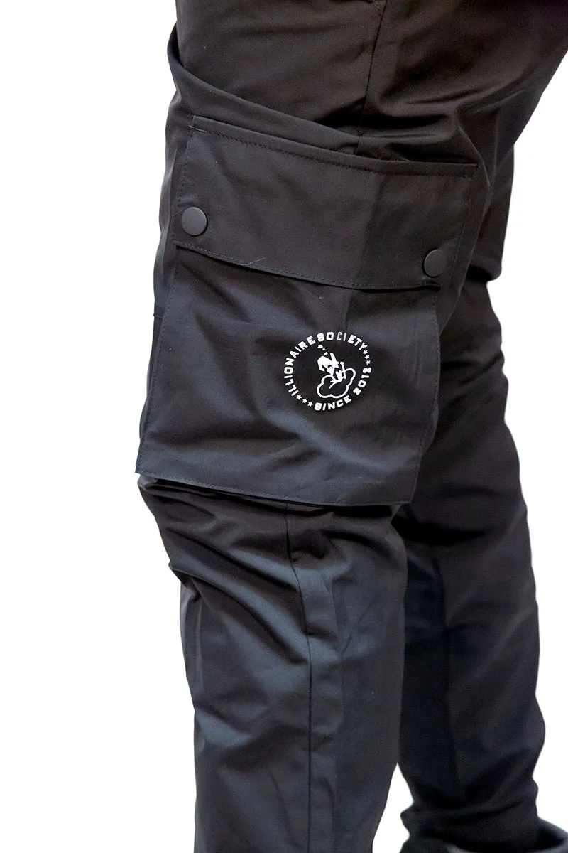 iLLionaire Reflective Cargo Jogger Pants BLACK