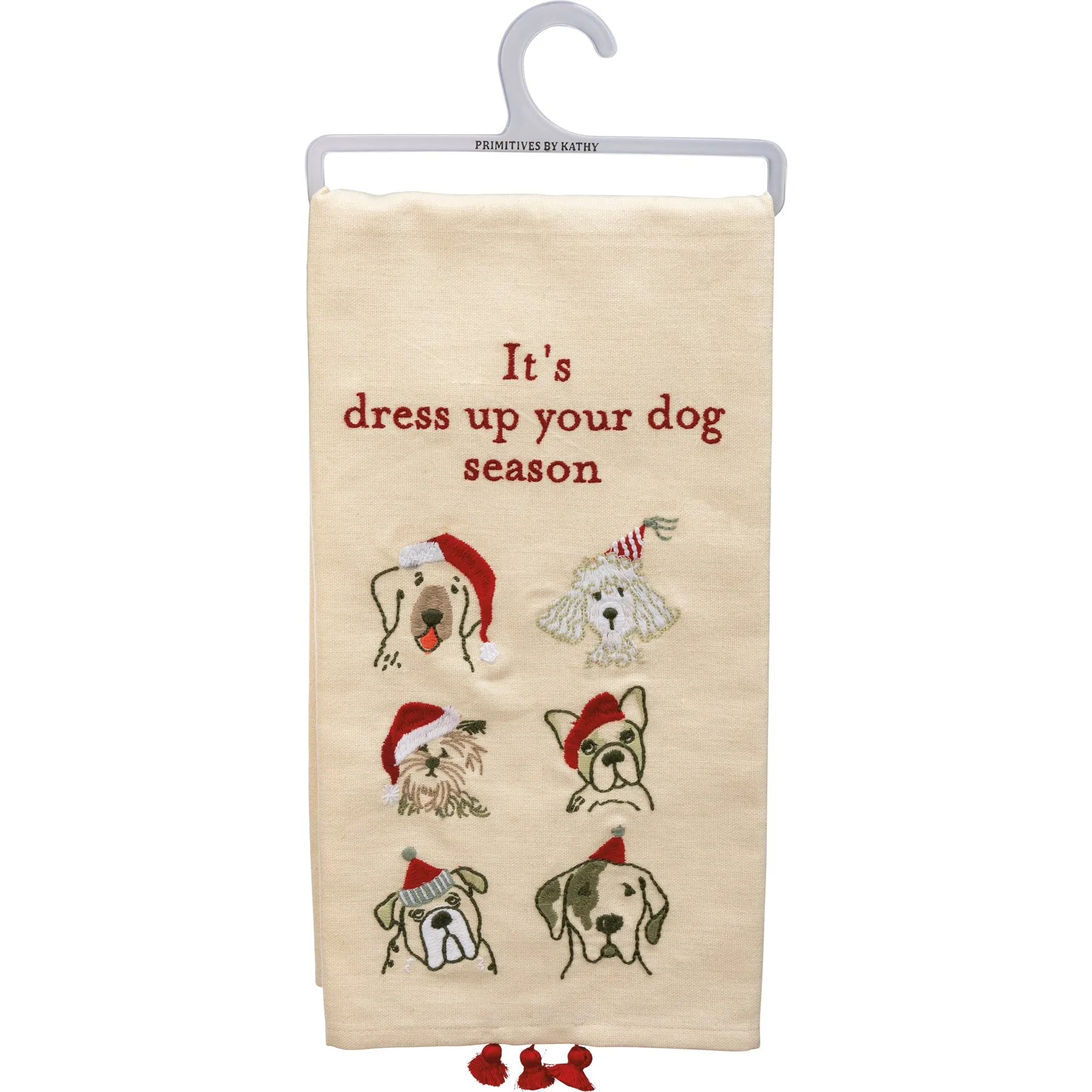 It's Dress Up Your Dog Season Kitchen Towel