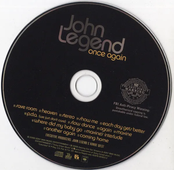 John Legend - Once Again (CD, Album) (M)