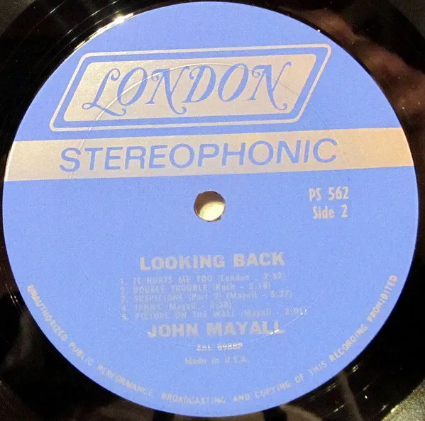 John Mayall - Looking Back (LP, Comp, Pit) (VG )