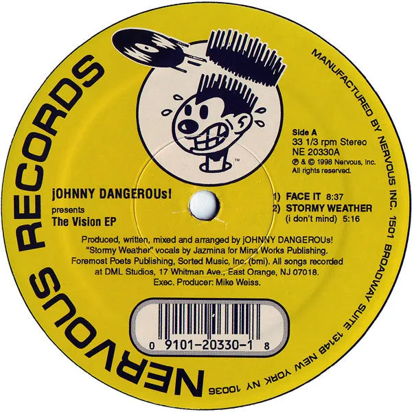 Johnny Dangerous - The Vision EP (12", EP) (VG)