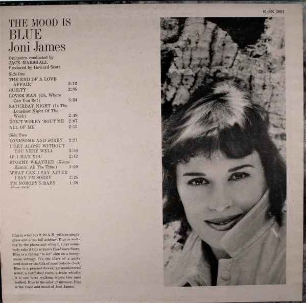 Joni James - The Mood Is Blue (LP, Album) (VG )