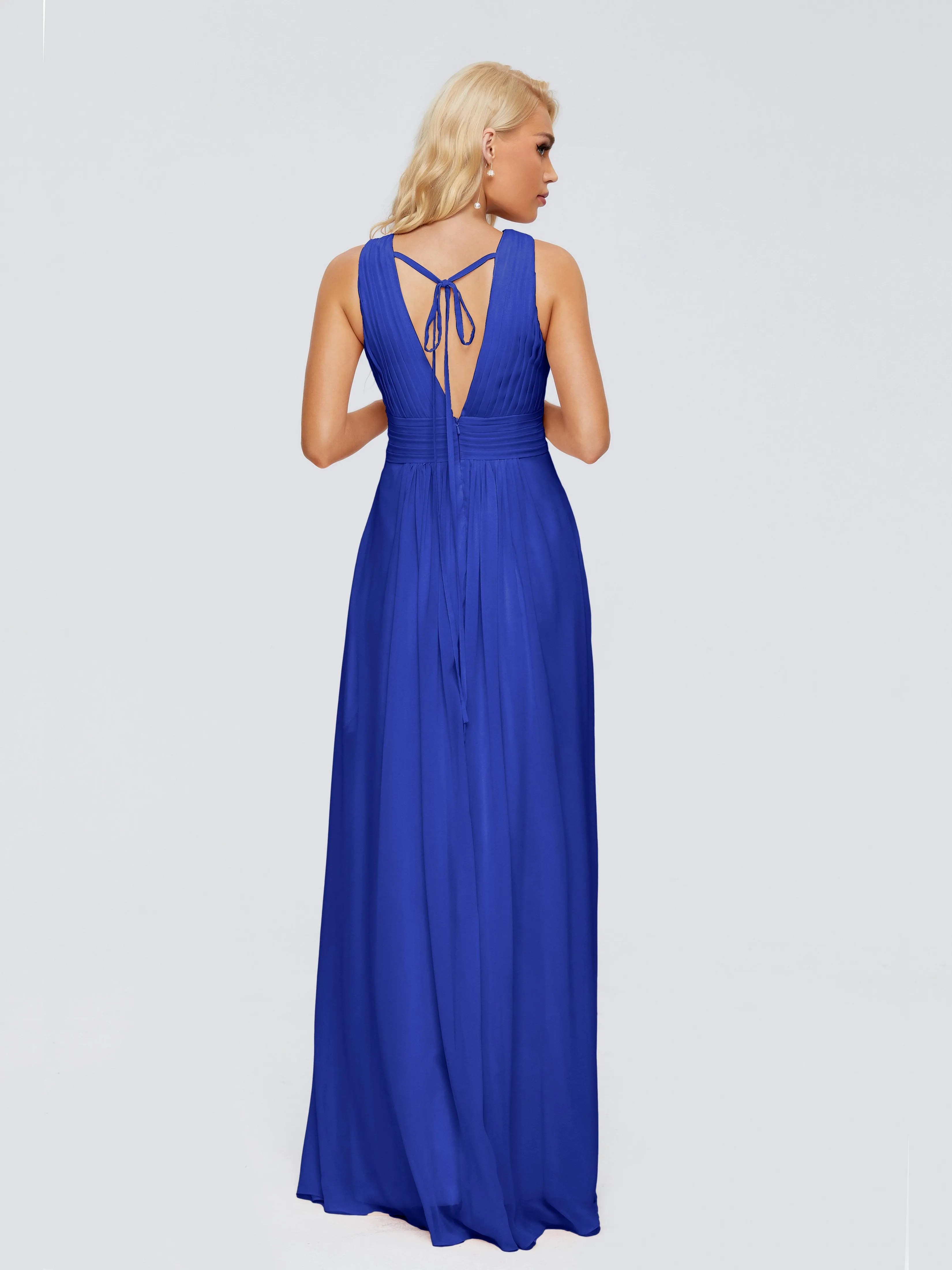 Juliana Modest A-line Chiffon Bridesmaid Dresses