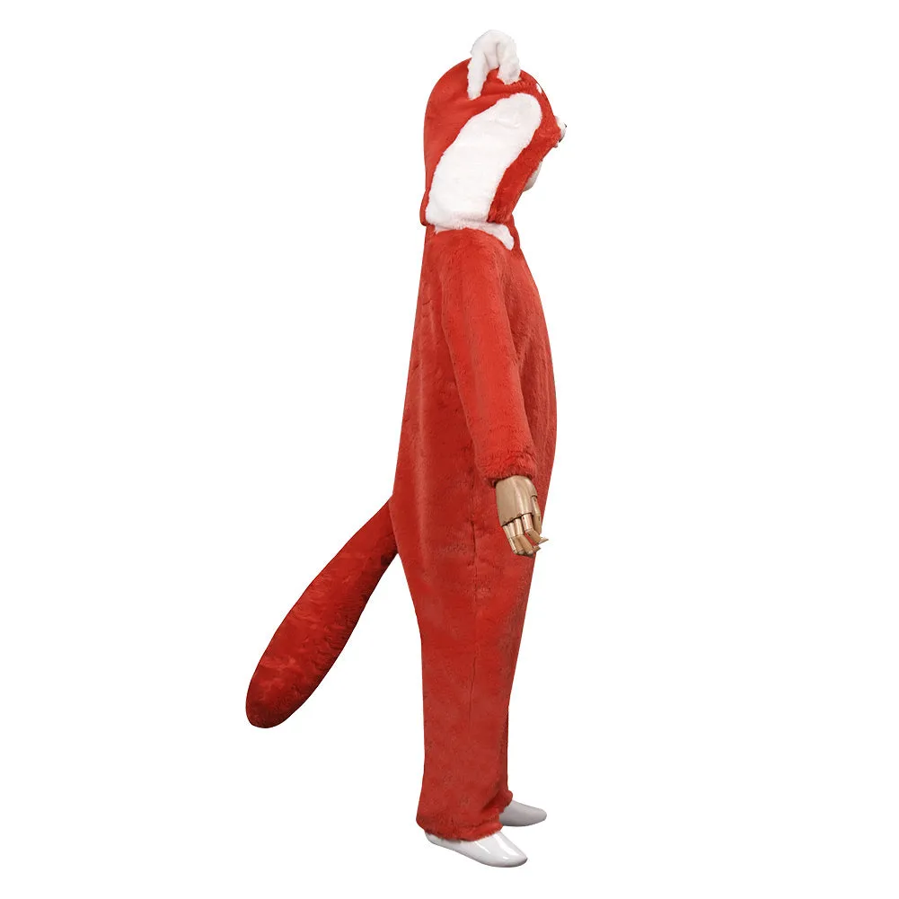 Kids Children Turning Red Mei Jumpsuit Sleepwear Cosplay Costume