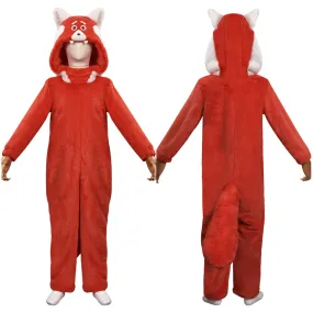 Kids Children Turning Red Mei Jumpsuit Sleepwear Cosplay Costume