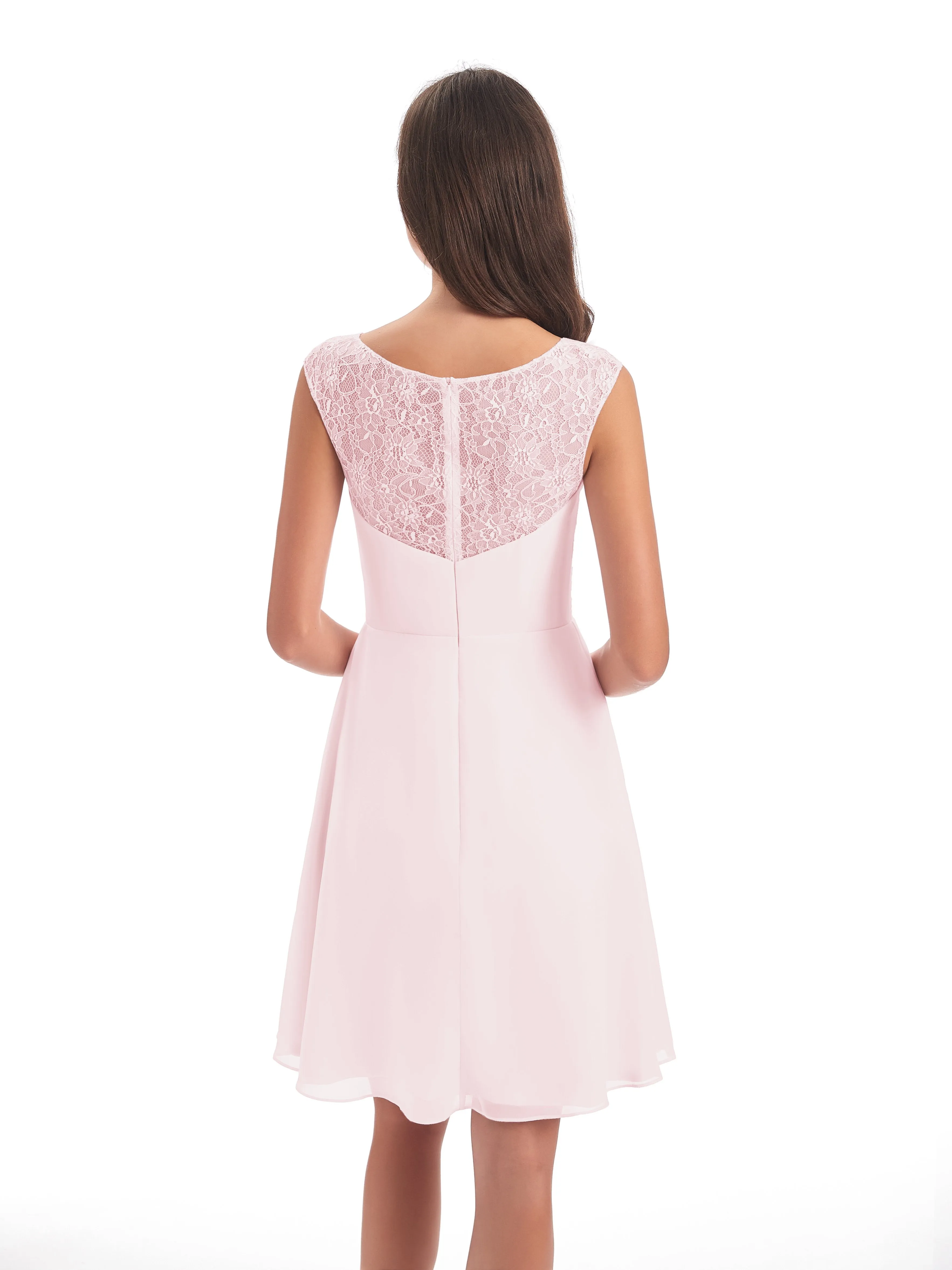 Lace/Chiffon A-line Short Bridesmaid Dresses