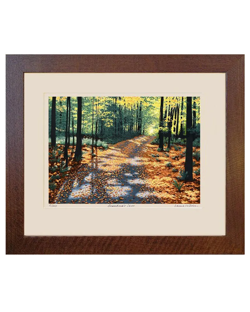 Laura Wilder Grandma’s Lane Limited Edition Matted Framed Giclée Print