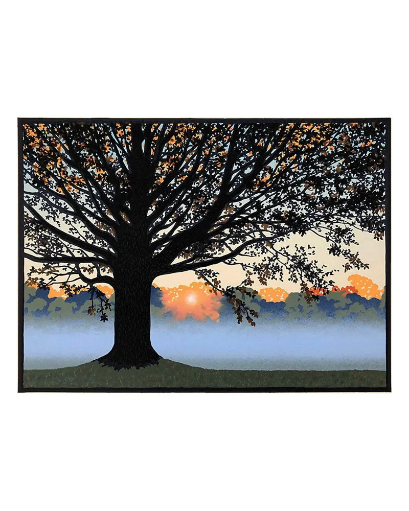 Laura Wilder Morning Mist Limited Edition Matted Block Print